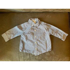12-18M Janie and Jack Boys' Button Up Long Sleeve Shirt